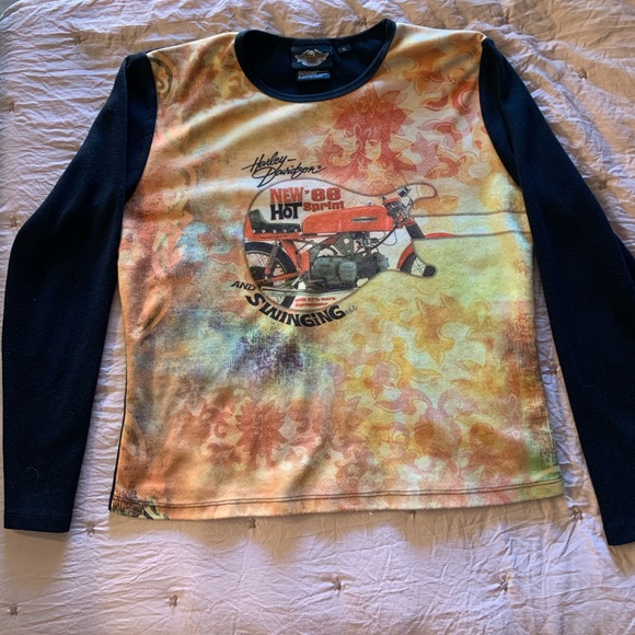 WOMENS HARLEY-DAVIDSON LONG SLEEVE SHIRT - Picture 2 of 3